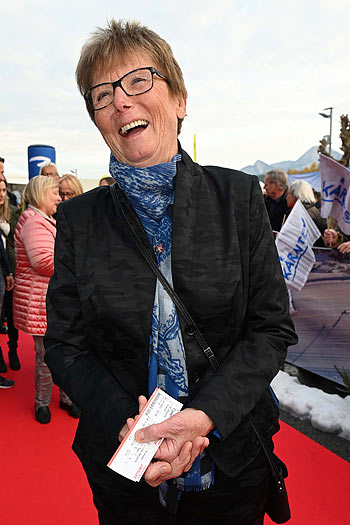 Annemarie Moser-Pr&ouml;ll bei der Film-Premiere "Klammer - Chasing the Line" im Cineplexx Kino in Villach (K&auml;rnten, &Ouml;sterreich) am 26. Oktober 2021 &copy;Foto: Agentur Schneider-Press/Erwin Schneider